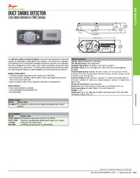 Thumbnail of document Data Sheet - SL-2000 Duct Smoke Detector